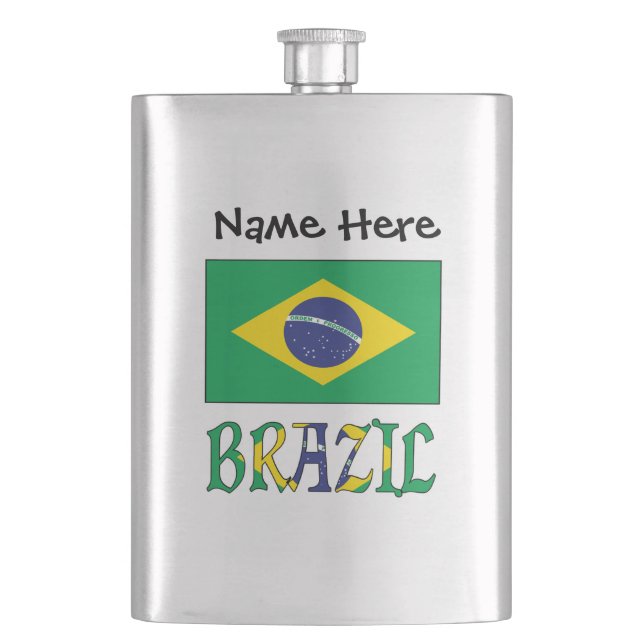 Cantil Brasil: Personalização Negra Bandeira (Frente)