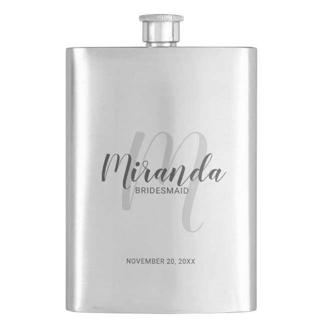 Cantil Bridesmaid Personalizado de Script Moderno (Frente)