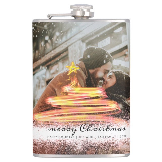 Cantil Brilho da foto da estrela da árvore de Natal (Frente)