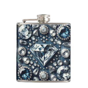 Cantil Brilho de Pedras Preciosas Denim & Diamonds Joias 