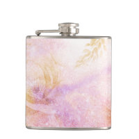 Brilho Dourado floral do pêssego da lavanda da