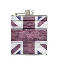 British Flag Vintage Wood