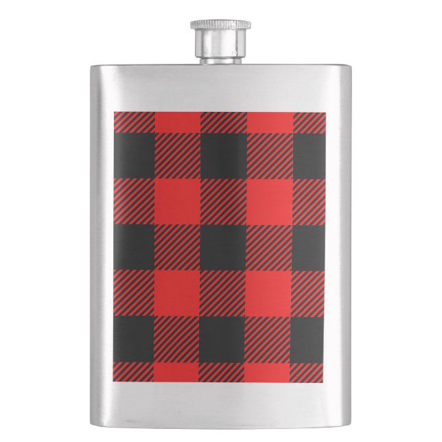 Cantil Buffalo Check Red and Black Lumberjack Xadrez Deco (Frente)