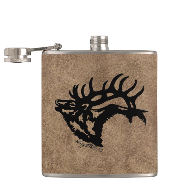 Cantil Bull Elk Flask (Aberto)