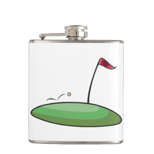 Cantil Buraco de Putting no Golf Green com Bandeira 18