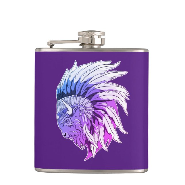 Cantil Cabeça de Buffalo com Endereço Indígena (Frente)