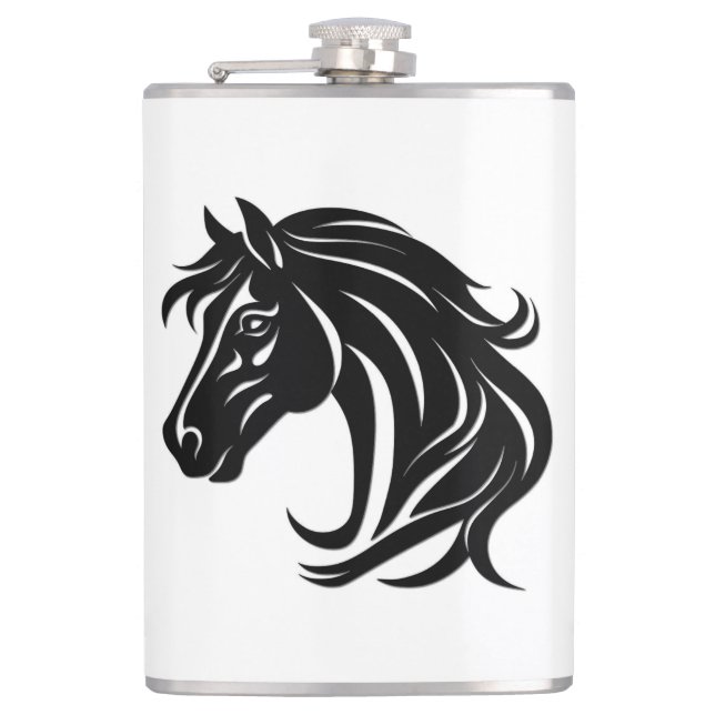 Cantil Cabeça de Cavalo Preto Magnífico (Frente)