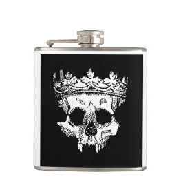 Cantil Cabeça de Esqueleto Coroa num Frasco