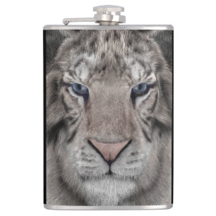 Cantil Cabeça de Tigre Branco Estética da Vida Selvagem