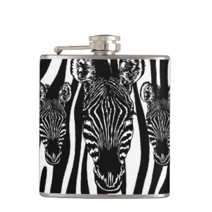Cantil Cabeça de Zebra Única em Estampa de Zebra