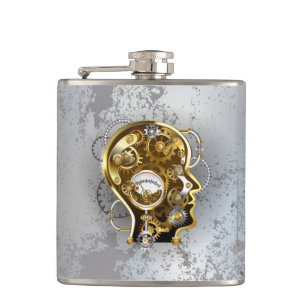 Cantil Cabeça steampunk com manômetro