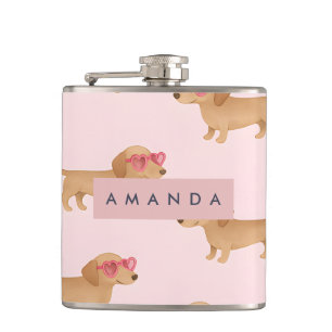Cantil Cachorro Dachshund Adorável Personalizado
