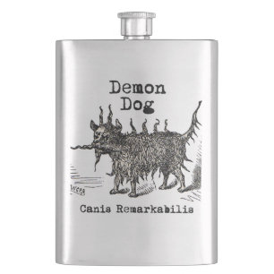 Cantil Cachorro Demônio Vintage Engraçado Fofo