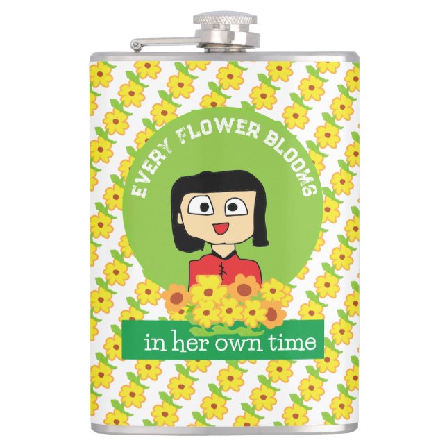 Cantil cada floração florescente em seu próprio tempo (Frente)