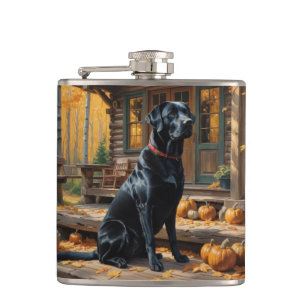 Cantil Café preto Labrador Retriever Log Cabine