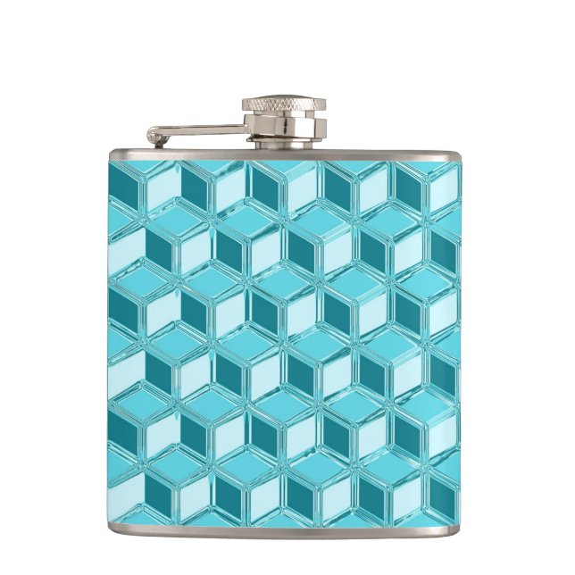 Cantil Caixas de 3 d crômio - turquesa / aqua (Frente)