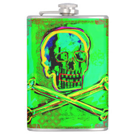 Cantil Calavera Skull Geek NFT Art Green Red
