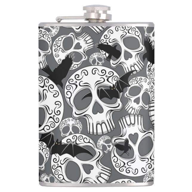 Cantil Calaveras Decorativas do Halloween (Frente)