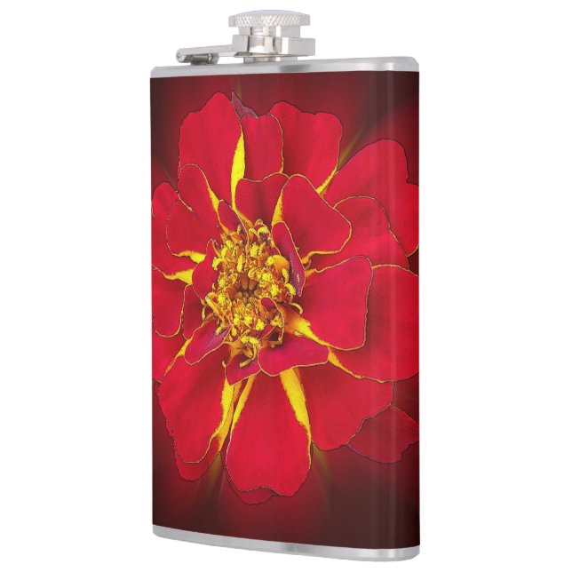 Cantil calêndula vermelho brilhante (Esquerda)