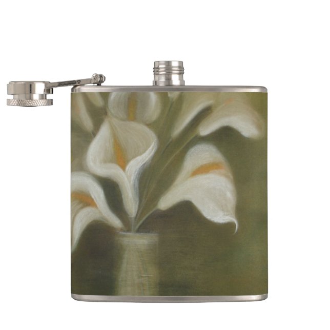 Cantil Calla Corta Flores Em Vaso Artístico-Vazio (Aberto)