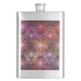 Cantil Cama De Flores Colorida Abstrata Arte Fractal Bril