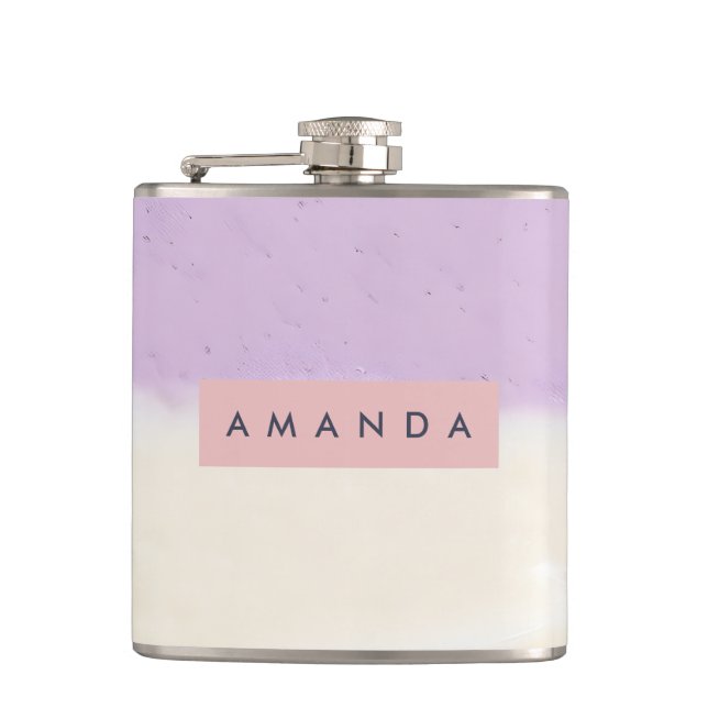 Cantil Camadas de Bolo Lilás Pastel Personalizadas Estilo (Frente)
