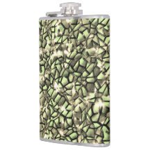 Camadas de mosaico em sépia esverdeada grosseira e