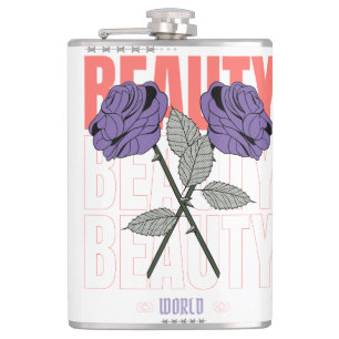 Cantil Camisa de Beleza do Mundo - Design estética Rosa g