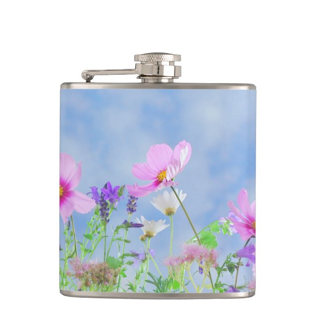 Cantil Campo de flores silvestres rosa bonito (Frente)