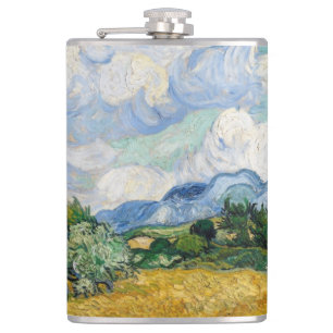 Cantil Campo de trigo Vintage Van Gogh com ciprestes