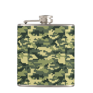Cantil Camuflagem Digital Woodland de 8 Bits / Camo