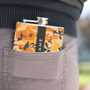 Cantil Camuflagem Laranja Seu nome Personaliza