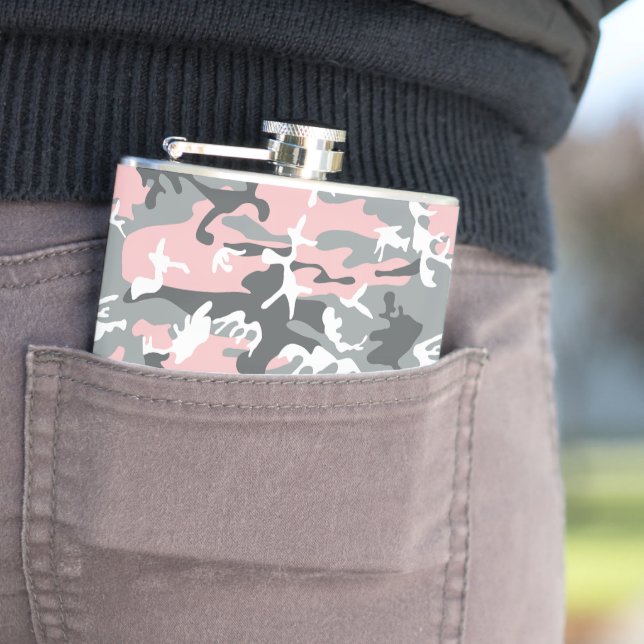 Cantil Camuflagem rosa e Cinza, Militar, Exército (In Situ)