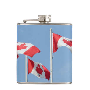 Cantil Canadá Souvenir Flask Canada Flag Drink Flask Gif