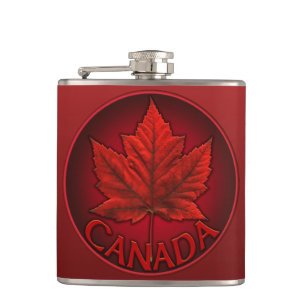Cantil Canadá Souvenir Flask Canada Flag Drink Flask Gift