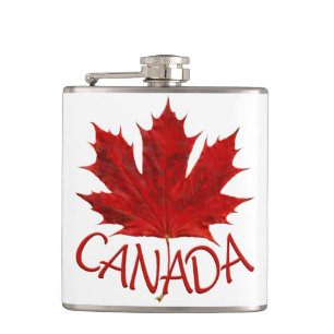 Cantil Canadá Souvenir Flask Canada Flag Drink Flask Gift