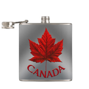 Cantil Canadá Souvenir Flask Canada Flag Drink Gift