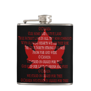 Cantil Canadá Souvenir Flask Canadian Anthemp Flask