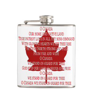 Cantil Canadá Souvenir Flask Canadian Anthemp Flask
