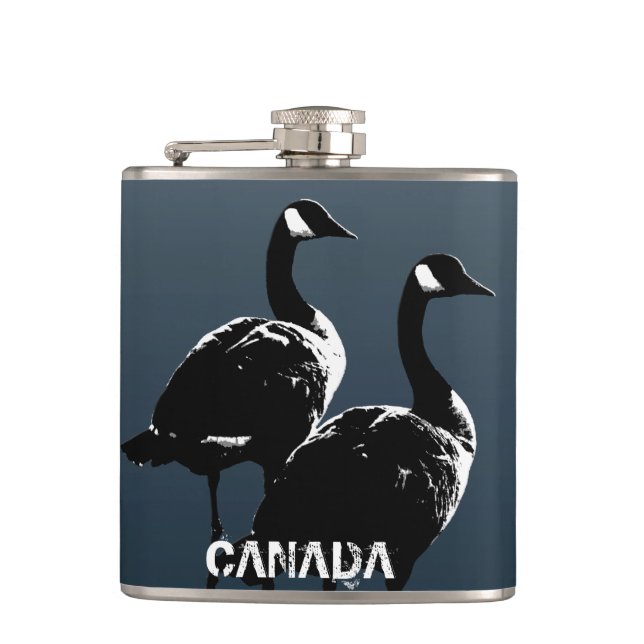 Cantil Canadá Souvenir Flask Custom Canada Goose Flask (Frente)