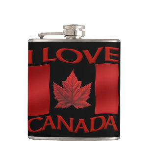 Cantil Canada Souvenir Flask I Love Canada Flask Gifts