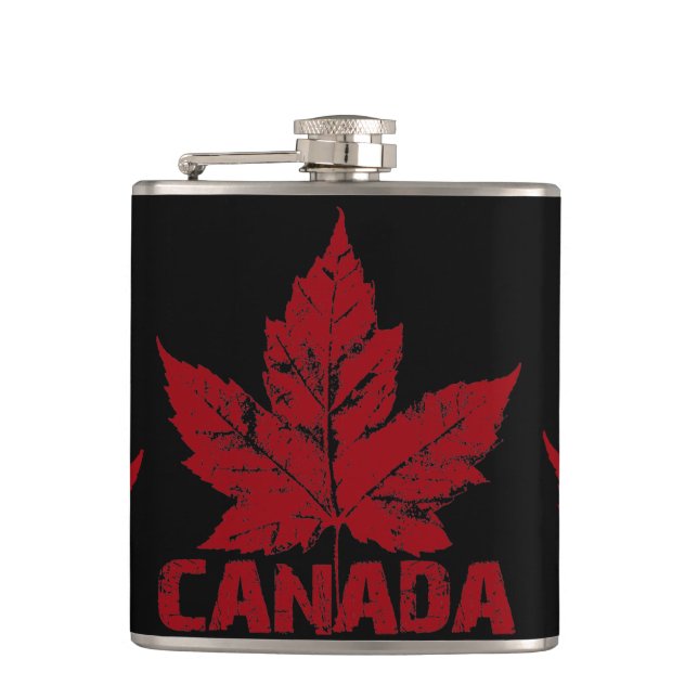 Cantil Canadá Souvenir Flask Legal Canada Beink Flask Gif (Frente)
