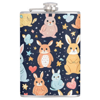 Cantil Caneca com Adorável Padrão de Animais Bebês em Pas