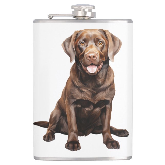 Cantil Caneca de Café do Labrador Chocolate (Frente)