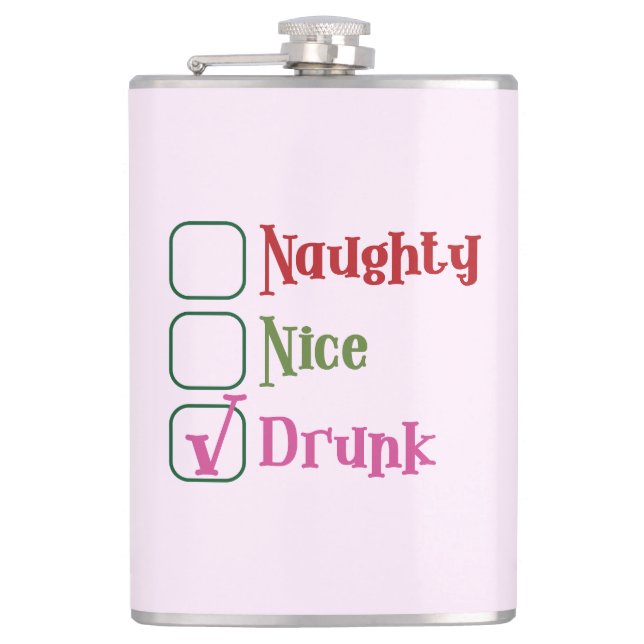 Cantil Caneca de Natal Divertida, Maliciosa e Bébeda (Frente)