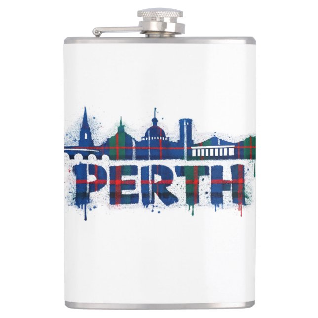 Cantil Caneca Xadrez Perth Escócia Escocesa  (Frente)