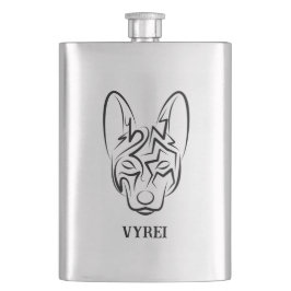 Cantil Cão Negro e Tribal Branco