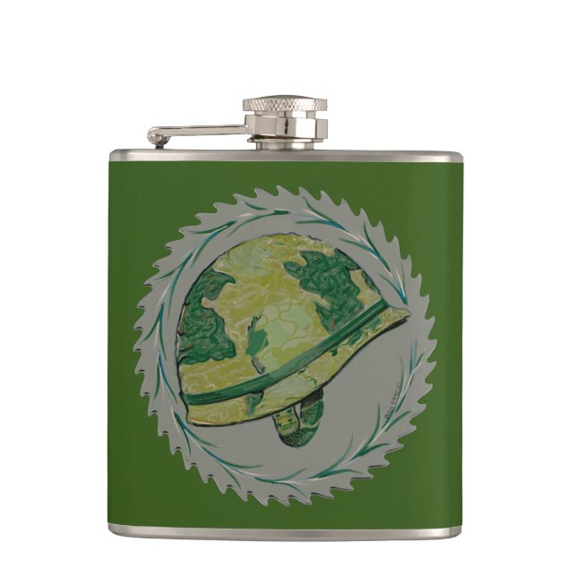 Cantil Capacete Militar Verde (Frente)