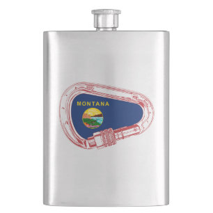 Cantil Carabineiro de subida da bandeira de Montana