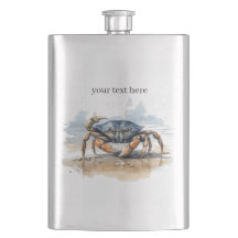 caranguejo azul e laranja caminhando na praia